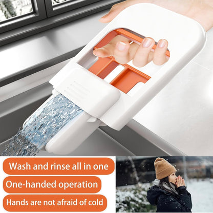 Mini Foldable Sponge Cleaner with Self-Wringing Handle | Compact Wet & Dry Cleaning Tool for Home, Kitchen, Bathroom, Car & Office | Portable Space-Saving Cleaner